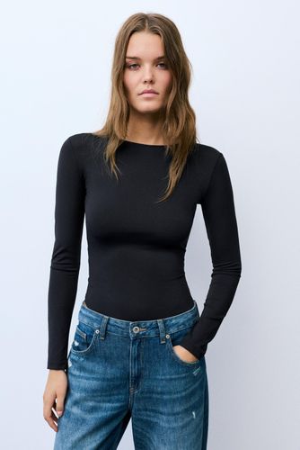 Body Manches Longues Découpé - Pull&Bear - Modalova