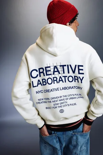 Sweat Relaxed Fit Capuche Graphique - Pull&Bear - Modalova