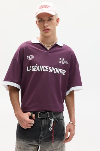 T-Shirt De Football Col Polo Stwd - Pull&Bear - Modalova