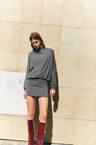 Robe Ceinture Col Cheminée - Pull&Bear - Modalova