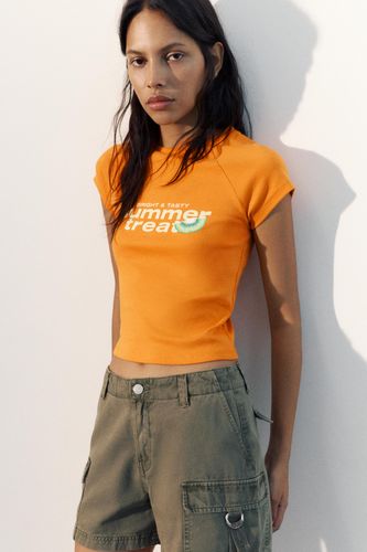 T-Shirt Motif Fruit - Pull&Bear - Modalova