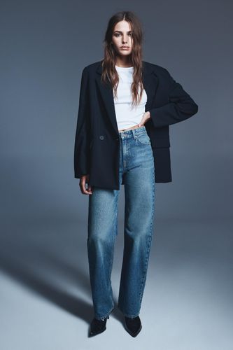 Jean Wide Straight Taille Haute - Pull&Bear - Modalova