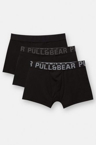 Lot De 3 Boxers Gris Logo Pull&Bear - Pull&Bear - Modalova
