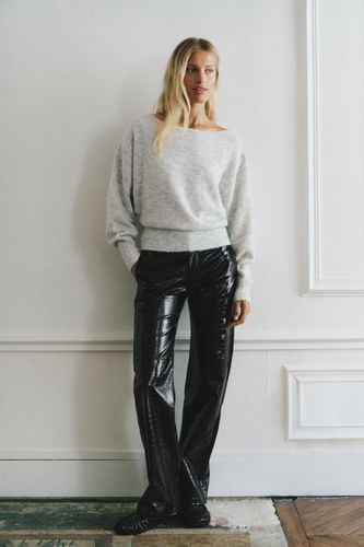 Pantalon Effet Crocodile En Similicuir - Pull&Bear - Modalova