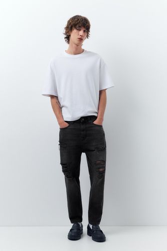Jeans Relaxed Fit Déchirés - Pull&Bear - Modalova