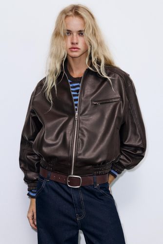 Blouson Dad En Similicuir - Pull&Bear - Modalova