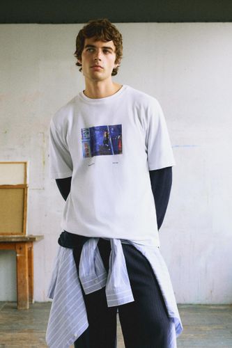 T-Shirt Regular Fit À Motif - Pull&Bear - Modalova