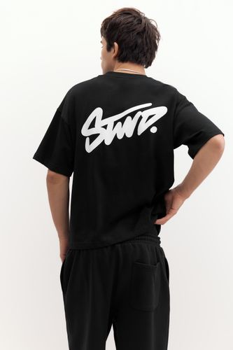 T-Shirt Boxy Logo Stwd - Pull&Bear - Modalova