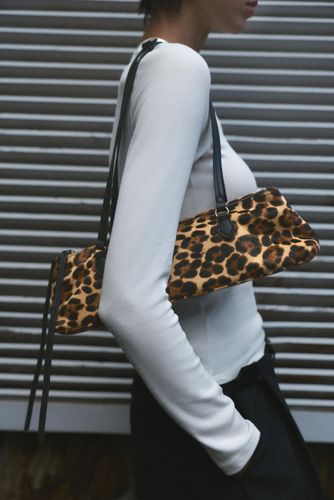 Sac Porté Épaule Imprimé Animal Cuir - Pull&Bear - Modalova