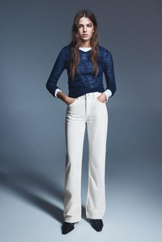 Jean Droit Large Taille Haute - Pull&Bear - Modalova