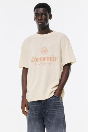 T-Shirt Maille Coupée - Pull&Bear - Modalova