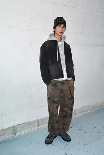 Pantalon Jogger Baggy Imprimé - Pull&Bear - Modalova