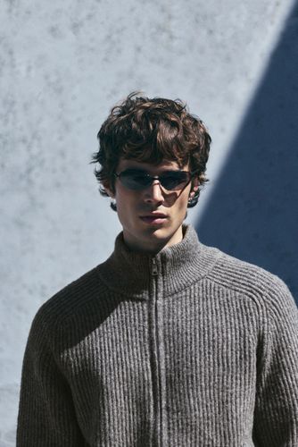 Cardigan Côtelé Zippé - Pull&Bear - Modalova