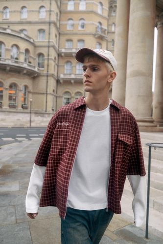 Chemise Manches Doubles En Tissu Gaufré - Pull&Bear - Modalova