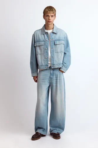 Jean Barrel Coutures - Pull&Bear - Modalova