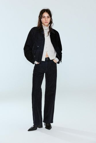 Pantalon Droit Effet Velours - Pull&Bear - Modalova