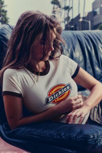 T-Shirt Bord-Côte Contrastant Dickies - Pull&Bear - Modalova