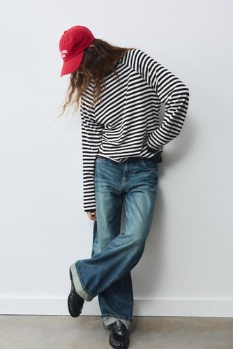 T-Shirt Manches Longues Raglan - Pull&Bear - Modalova