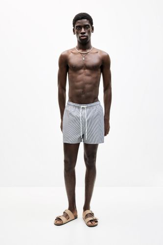 Maillot De Bain À Rayures Seersucker - Pull&Bear - Modalova