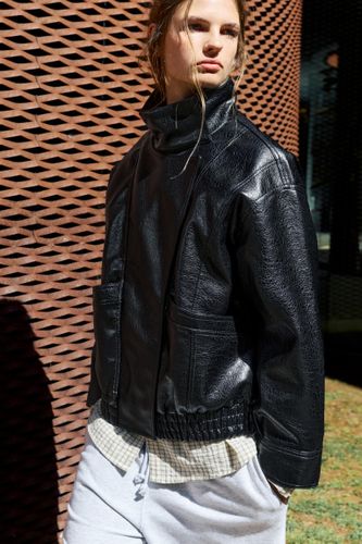 Blouson Similicuir Col Montant - Pull&Bear - Modalova