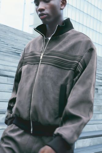 Blouson Bomber En Suédine - Pull&Bear - Modalova