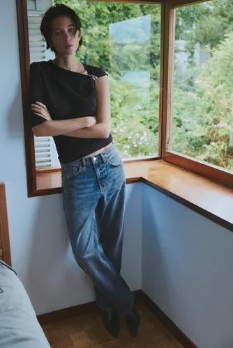 Top Asymétrique À Applique - Pull&Bear - Modalova