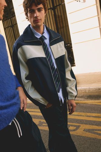 Veste Zippée À Panneaux - Pull&Bear - Modalova