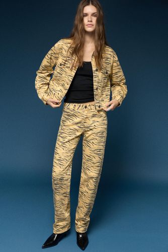 Jeans Straight Imprimé Animal - Pull&Bear - Modalova
