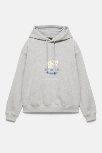 Sweat À Capuche Imprimé Relaxed Fit - Pull&Bear - Modalova