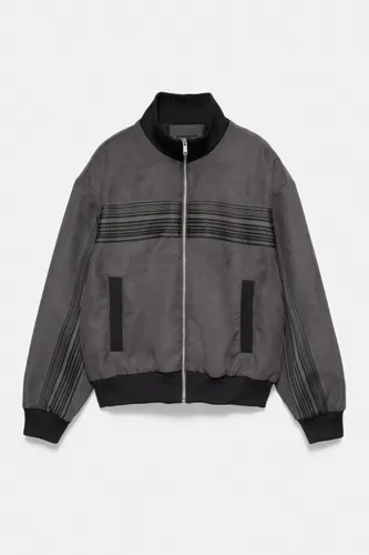 Blouson Bomber En Suédine - Pull&Bear - Modalova