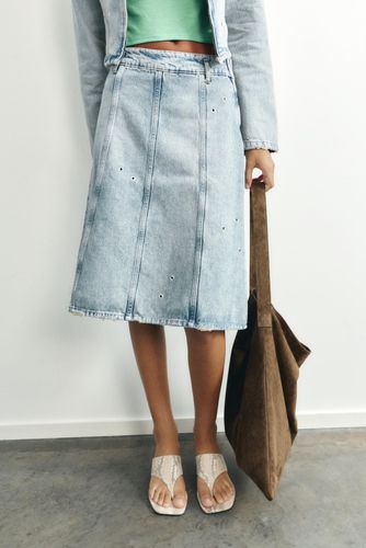 Jupe Midi Œillets - Pull&Bear - Modalova