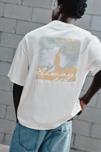 T-Shirt Motif Brodé - Pull&Bear - Modalova
