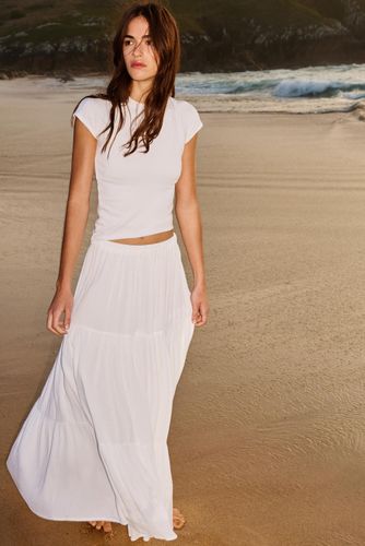 Jupe Midi Fluide À Panneaux - Pull&Bear - Modalova