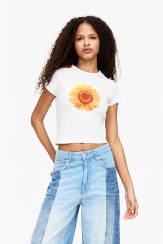 T-Shirt Ajusté Tournesol - Pull&Bear - Modalova