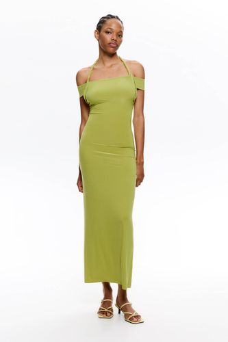Robe Lime Encolure Américaine - Pull&Bear - Modalova