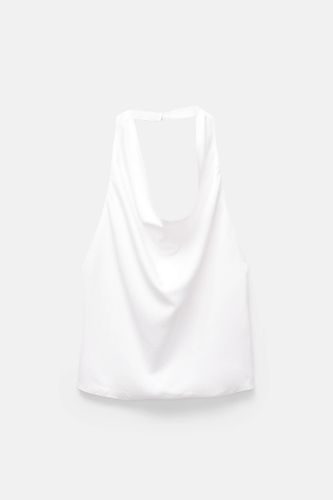 Top Rustique Drapé À Encolure Américaine - Pull&Bear - Modalova