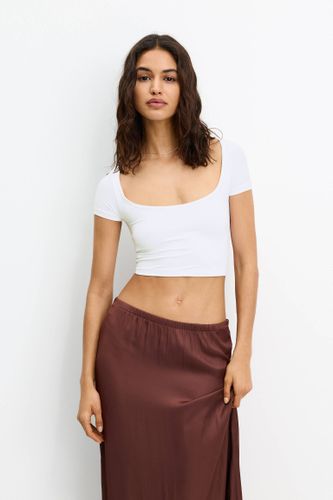 T-Shirt Cropped Polyamide - Pull&Bear - Modalova