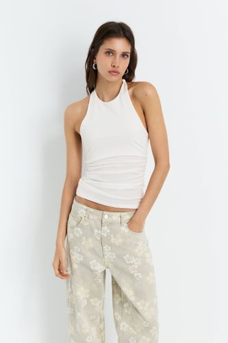 Top Encolure Américaine Drapé - Pull&Bear - Modalova