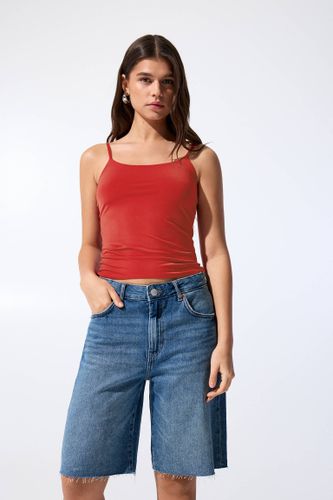 Top À Bretelles Fines En Polyamide - Pull&Bear - Modalova