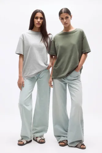 Lot De 2 T-Shirts Oversize À Manches Courtes - Pull&Bear - Modalova