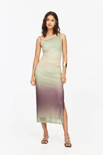 Robe Midi Asymétrique En Tulle - Pull&Bear - Modalova