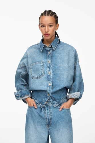 Chemise Denim Dos Cropped - Pull&Bear - Modalova