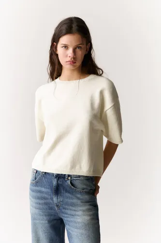 Pull Oversize À Manches Courtes - Pull&Bear - Modalova