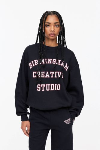 Sweat À Imprimé Universitaire - Pull&Bear - Modalova