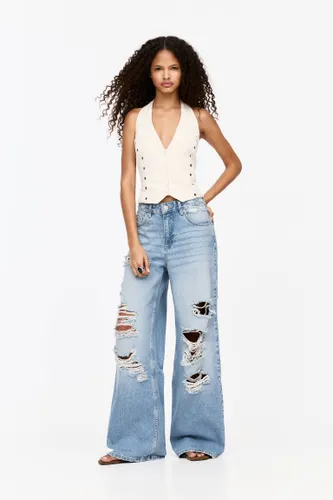 Jean Baggy Déchiré - Pull&Bear - Modalova