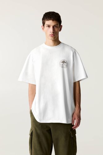 T-Shirt Blanc Imprimé Miami - Pull&Bear - Modalova