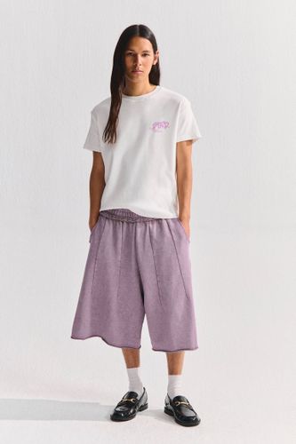 T-Shirt Blanc Stwd Imprimé - Pull&Bear - Modalova
