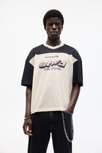 T-Shirt De Football Stwd En Mesh - Pull&Bear - Modalova