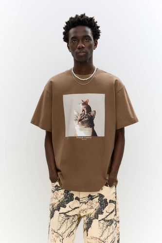 T-Shirt Chat Et Souris - Pull&Bear - Modalova