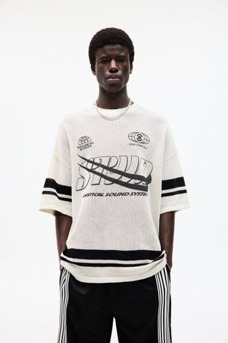 T-Shirt En Maille Stwd Universitaire - Pull&Bear - Modalova